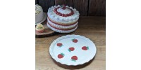 Cloche à gâteau vintage Strawberry Shortcake